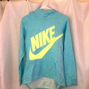 NIKE neon hoodie.